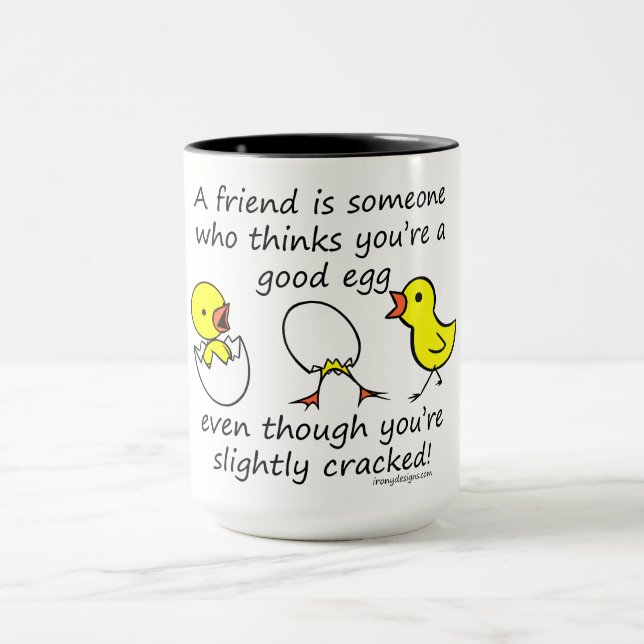 Lustiges bester Freund-Sprichwort Tasse (Zentrum)