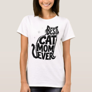 Lustiges Bestes Katzenmutter Aller Zeiten Cute Gra T-Shirt