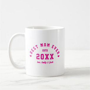 Lustiges Bestes Mama Aller Zeiten Varsity-Foto Kaffeetasse