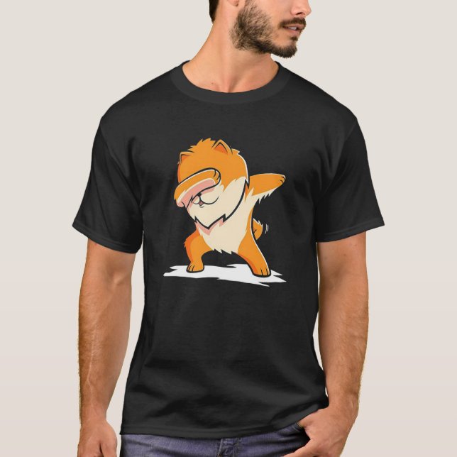 Lustiges betupfendes Spitz-HundeT - T-Shirt (Vorderseite)