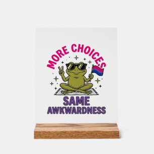 Lustiges Bi-Frosch-Pride-Shirt-Design_1 Acrylschild