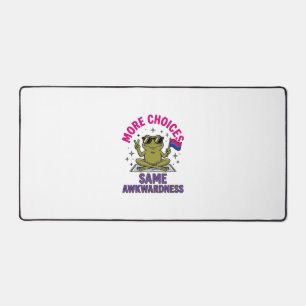 Lustiges Bi-Frosch-Pride-Shirt-Design_1 Schreibtischunterlage