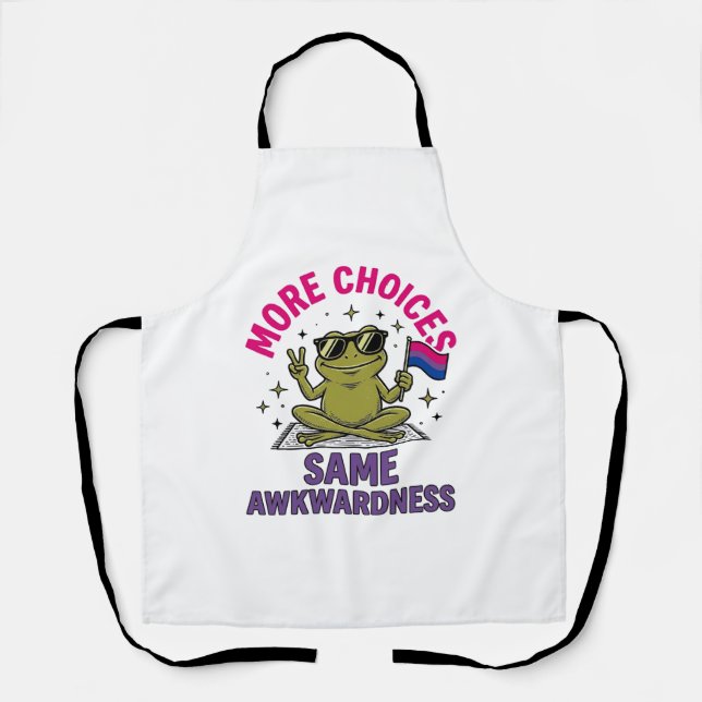 Lustiges Bi-Frosch-Pride-Shirt-Design_1 Schürze (Vorderseite)