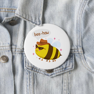 Lustiges Bienendesign Button