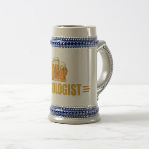 Lustiges Bier Bierologe Liebt Trinken Ale Bierglas