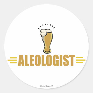 Lustiges Bier Runder Aufkleber