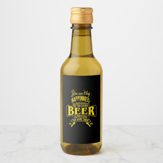 Lustiges Bier-Zitat Weinetikett