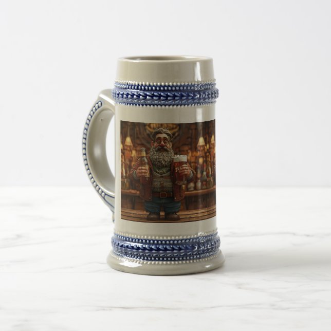 Lustiges Biergeschenk für ihn | Klassischer deutsc Bierglas (Vorderseite Links)