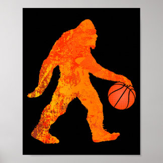 Lustiges Bigfoot-Basketball-Shirt für Jungen Mädch Poster