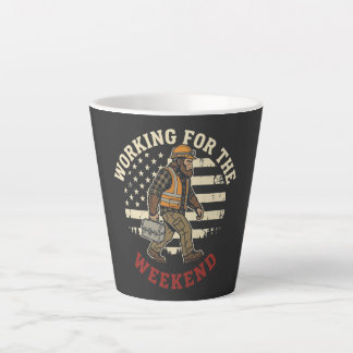 Lustiges Bigfoot Labor Day Shirt Blaues Kragen US- Milchtasse