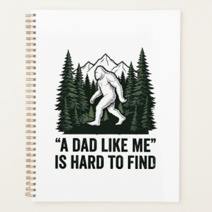 Lustiges Bigfoot-Vater Vintage-Wald-Shirt-Design_1 Planer