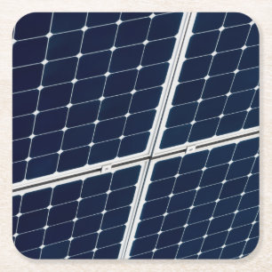 Lustiges Bild einer Solarpanel Rechteckiger Pappuntersetzer