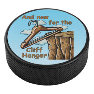 Lustiges Bild von Cliff Hanger mit spielerischem W Eishockey Puck
