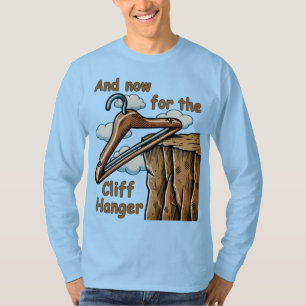 Lustiges Bild von Cliff Hanger mit spielerischem W T-Shirt
