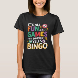Lustiges Bingo-Liebhaber-Design – Bingo-Spieler-Ge T-Shirt
