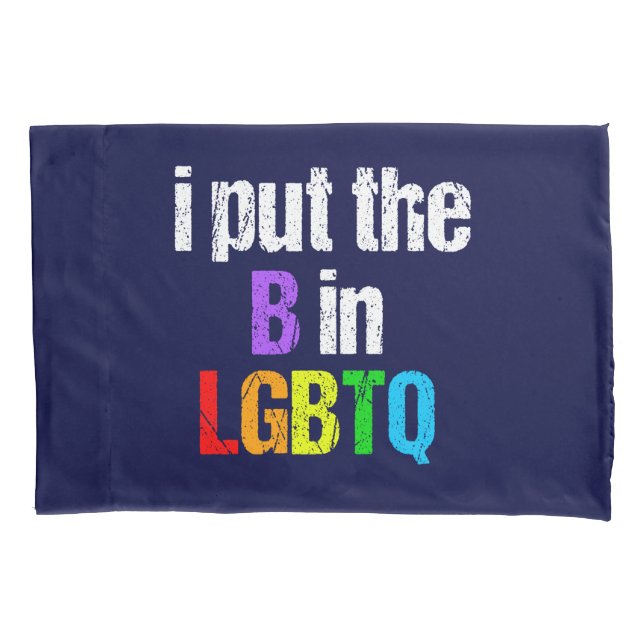 Lustiges bisexuelles LGBTQ Kissenbezug (Vorderseite)