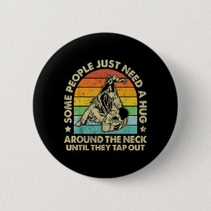 Lustiges BJJ Brazilian Jiu Jitsu MMA Einige Mensch Button