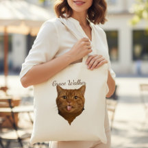 Lustiges Blep Katzenfoto personalisierter Namensle