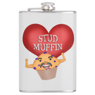 Lustiges Bolzen-Muffin Flachmann