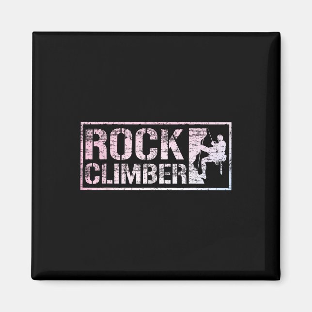 Lustiges Boulder-Klettern für Männer Magnet (Vorne)