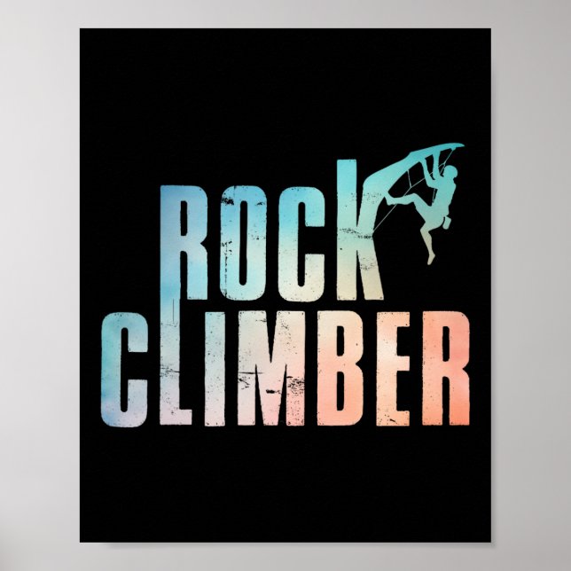 Lustiges Boulder-Klettern für Männer Poster (Vorne)