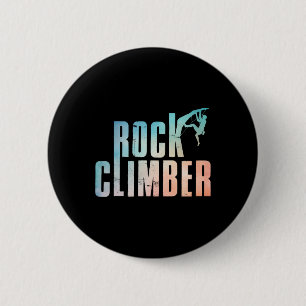 Lustiges Bouldering für Männer, die Kletterfelsen Button
