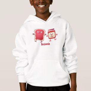 Lustiges Brot und Marmeladenfiguren Hoodie
