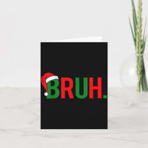 Lustiges Bruh Frohe Weihnachten Pyjama Familie Män Karte