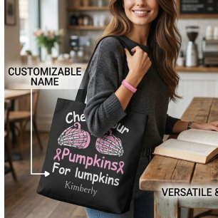 Lustiges Brustkrebs-Bewusstseins-Personalisiert  Tasche