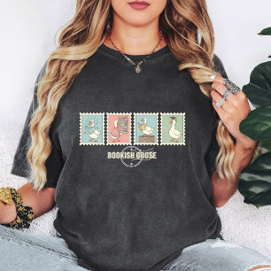 Lustiges Bücher-Gans-Stempelsammlungs-Design T-Shirt