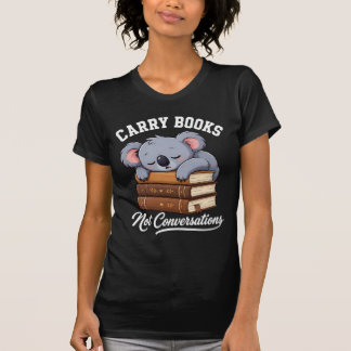 Lustiges Buchliebhaber Introvertierter T-Shirt