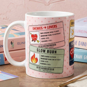 Lustiges Buchliebhaber-Romantik-Geschenk Kaffeetasse