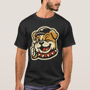 Lustiges Bulldogge Daumen Hoch T-Shirt - Bestes Hu
