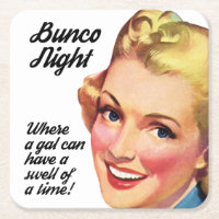 Lustiges Bunco Spieler-Schwellen einer Zeit