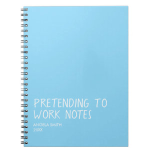 Lustiges Büro Notizbuch, Vorgetäuschte Arbeit Noti Notizblock
