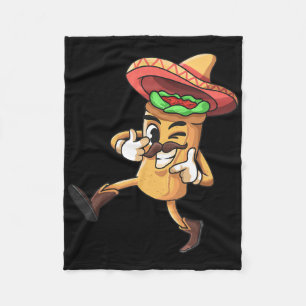Lustiges Burrito-Mexikanisches Cinco-De-Mayo-Fest- Fleecedecke