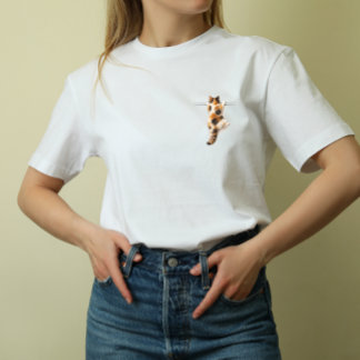 Lustiges Calico-Katze Durchhalten-T-Shirt Tri-Blend Shirt