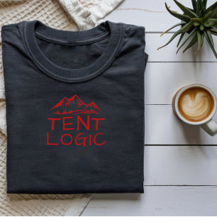 Lustiges Camper-T-Shirt mit Zelt-Logik für Berglie T-Shirt