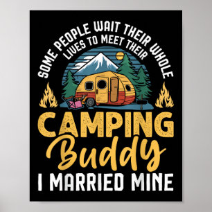 Lustiges Camping Camper Paar Camping Liebhaber Par Poster
