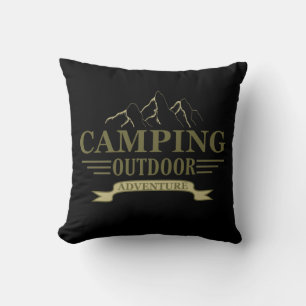 Lustiges Camping-Camper-Zitat Kissen