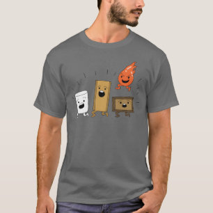 Lustiges Camping-Geschenk Lagerfeuer Smores Camper T-Shirt