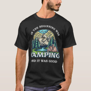 Lustiges Camping-Geschenk Mädchen T-Shirt
