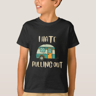 Lustiges Camping Ich hasse es, schwarze Baumwollmi T-Shirt