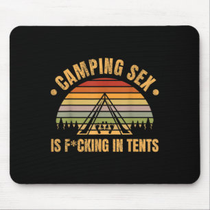 Lustiges Camping ist in Zelten Unanständiger Papa- Mousepad