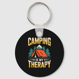 Lustiges Camping ist meine Therapie  Schlüsselanhänger