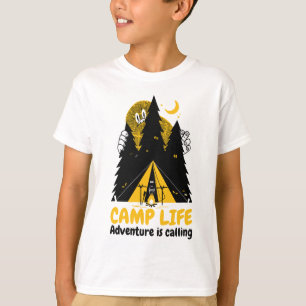 Lustiges Camping-Monster – Camp-Abenteuer T-Shirt