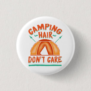 Lustiges Camping-Outfit für den Urlaub Button