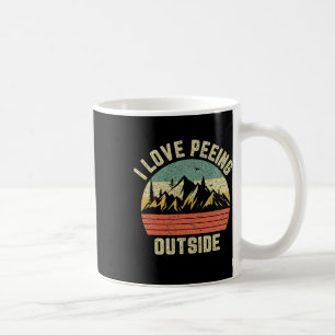 Lustiges Camping-Shirt Wandern im Freien Ich liebe Kaffeetasse