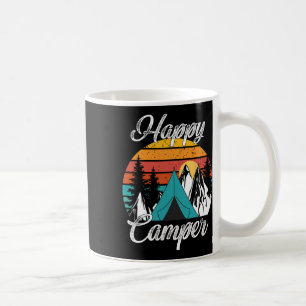 Lustiges Camping-Wandergeschenk Glücklicher Camper Kaffeetasse