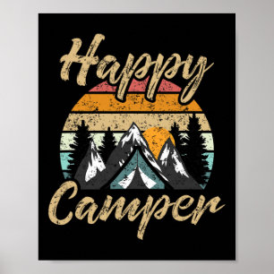 Lustiges Camping Wandern Liebhaber Geschenk Glückl Poster